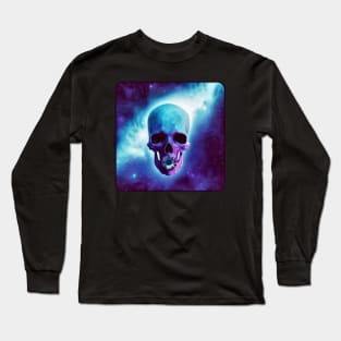 Galactic Daisy Skull Long Sleeve T-Shirt